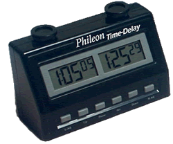 Foto 1: Philion Time Delay, Digital Games Clock / Digitale Schaakklok
